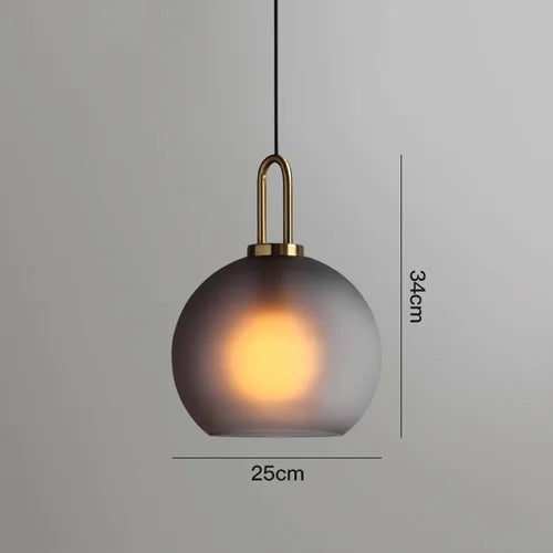 DecorBites™ Glass Ball Pendant Light: Luxury Restaurant & Bar Nordic Bedroom Lamp