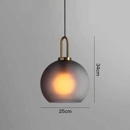DecorBites™ Glass Ball Pendant Light: Luxury Restaurant & Bar Nordic Bedroom Lamp