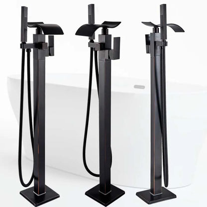 Grifo mezclador para bañera DecorBites™ en bronce negro | Accesorio de bañera tipo cascada con monomando