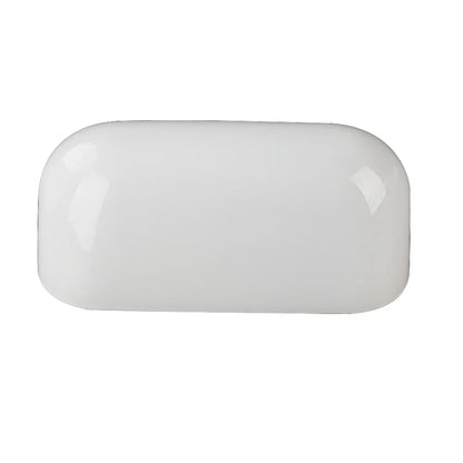 DecorBites™ Glass Bankers Lamp Cover | Green/White Cased Replacement Shade L15cm x W9.5cm