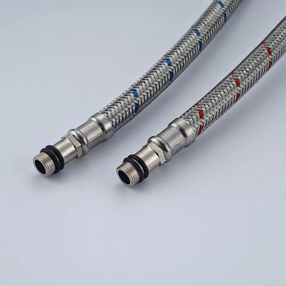 خرطوم سباكة صنبور ديكوربايتس™ من الفولاذ المقاوم للصدأ بطول 40 سم للمياه الساخنة والباردة