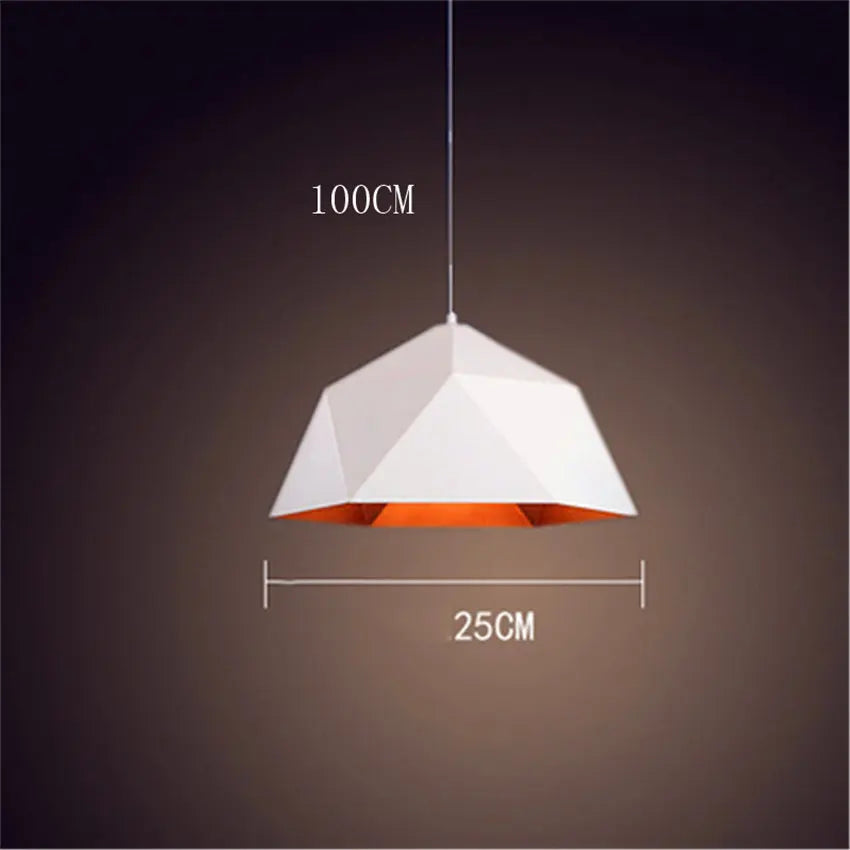 DecorBites™ Industrial Loft Pendant Light | Modern Iron Hanging Lamp for Kitchen | E27 Fixture