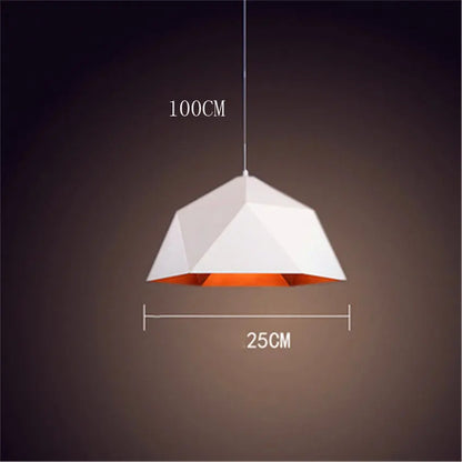 DecorBites™ Industrial Loft Pendant Light | Modern Iron Hanging Lamp for Kitchen | E27 Fixture
