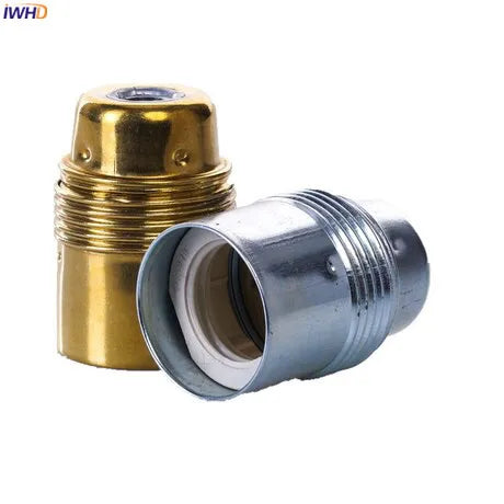 DecorBites™ Aluminum E27 Lamp Holder Vintage Retro Socket Lamp Base for Light Bulb