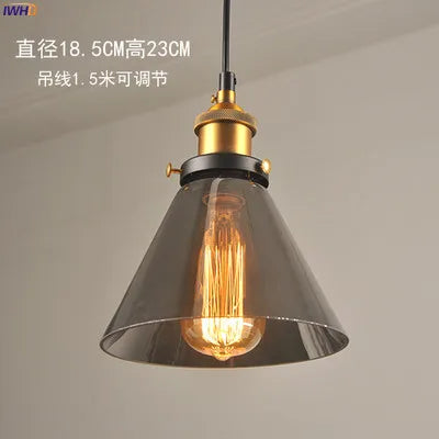 Decorbites™ Glas-Hängeleuchten für Ess- und Wohnzimmer, Vintage-Industrial-Hängeleuchte