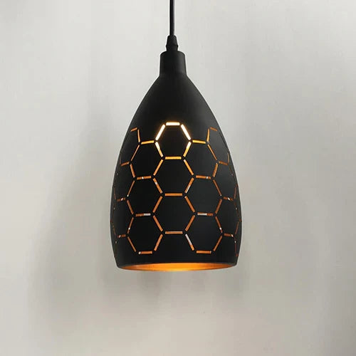 DecorBites™ Iron Cage Pendant Light - 12W LED, Modern Design for Living Room, Restaurant, Shop