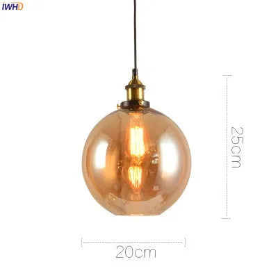 Decorbites™ Glas-Hängeleuchten für Ess- und Wohnzimmer, Vintage-Industrial-Hängeleuchte