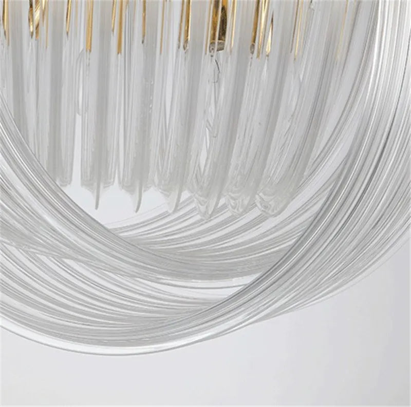 DecorBites™ Art Glass Tube Pendant Chandelier Dining Room Hanging Lamp