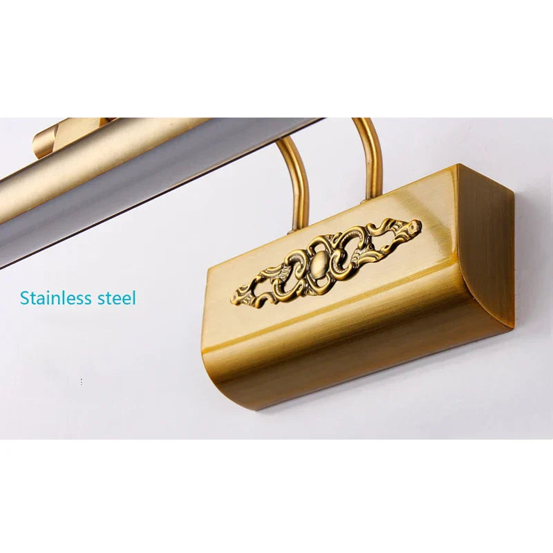 DecorBites™ Bronze Carved LED Vanity Light for Bedroom and Dressing Room