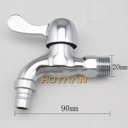 DecorBites™ Brass Washer Tap Bibcock Faucet - Single Handle Cold Water Washing Machine Bibcock