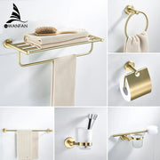 Brushed Gold Bath Set
