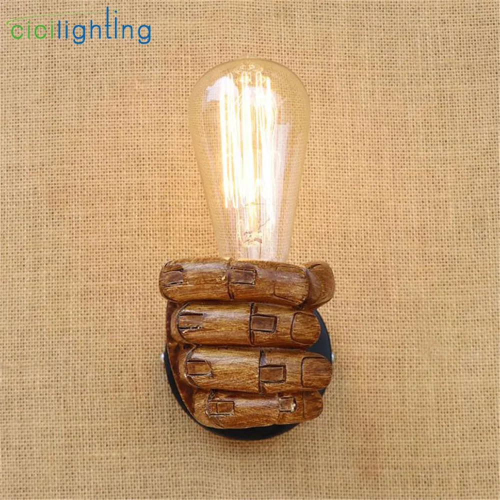 DecorBites™ Industrial Wall Light Pair in Black and Coffee for Bedroom Reading Lamp