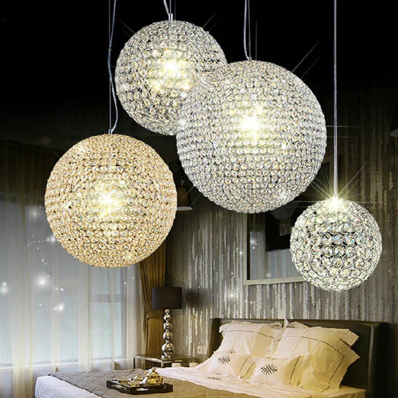 Lámpara colgante LED DecorBites™ Crystal Ball Rain Drop para comedor
