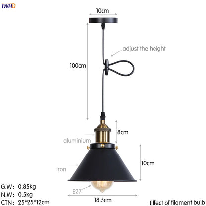 Lámparas colgantes LED Edison retro doradas DecorBites™ para comedor, sala de estar y decoración industrial