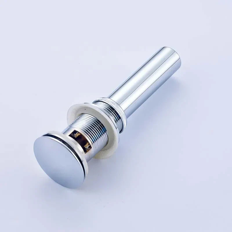 DecorBites™ Bathroom Sink Pop Up Drain in Chrome, Brushed Nickel, Golden Finish