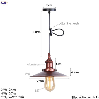 Lámparas colgantes LED Edison retro doradas DecorBites™ para comedor, sala de estar y decoración industrial