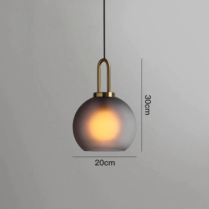DecorBites™ Glass Ball Pendant Lights for Living Room, Dining Room, Bar - Luxury Industrial Style