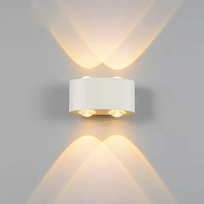 مصابيح الحائط المصنوعة من الألومنيوم من DecorBites™: وحدة إضاءة بجانب السرير وغرفة المعيشة، إضاءة دافئة/باردة، تيار متردد 85-260 فولت