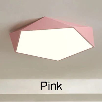 Lámparas de techo LED geométricas regulables DecorBites™ para iluminación de pasillos, balcones y salas de estar.