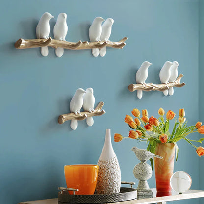 DecorBites™ Bird Resin Hanger: Living Room Coat Towel Hat Holder and Kitchen Hook