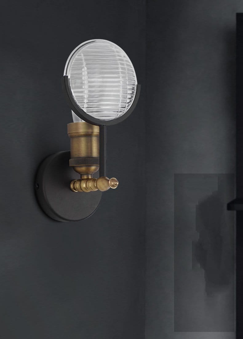 Lámpara de Pared LED de Vidrio Art Deco Moderno para Dormitorio y Vestíbulo
