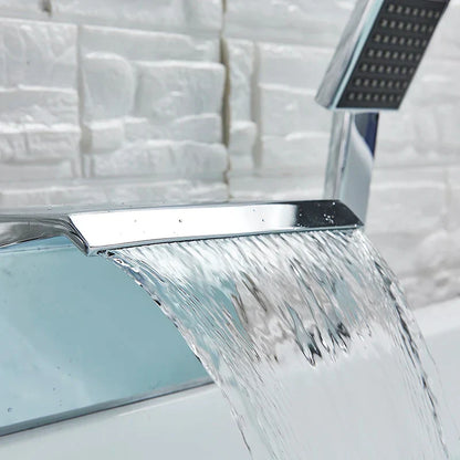 DecorBites™ Brass Bathroom Faucet Swivel Spout Vessel Sink Mixer Tap Hot Cold Water