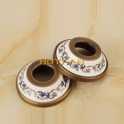 مجموعة رأس دش محمولة من نحاس عتيق من DecorBites™ - صنبور دش مثبت على الحائط