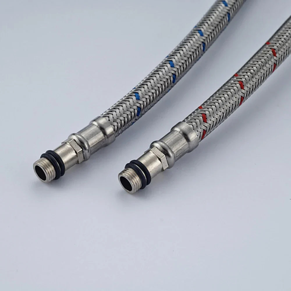 خرطوم سباكة DecorBites™ من الفولاذ المقاوم للصدأ بطول 60 سم للمياه الساخنة والباردة