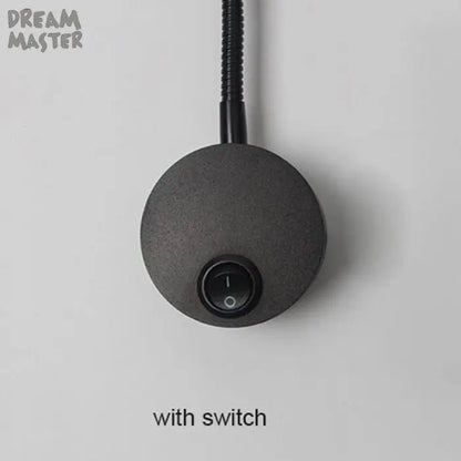 DecorBites™ LED Mirror Light Bedside Lamp | Modern Minimalist Wall Lighting in Black