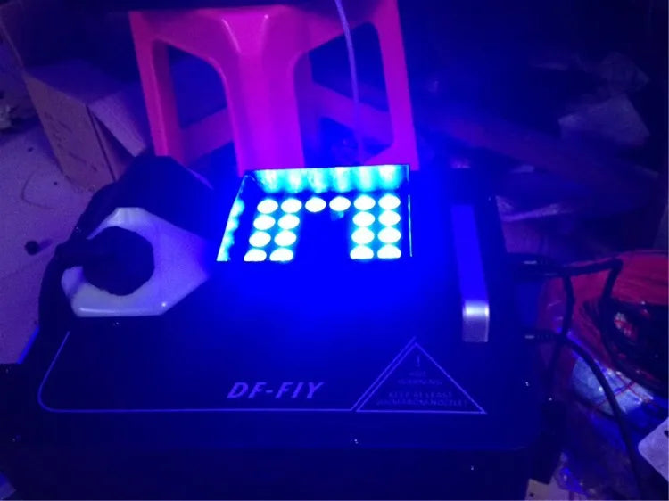 DecorBites™ 1500W RGB Triple LED Fog Machine with Color-Changing Effects