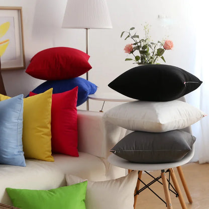 Decorbites™ Jelly Color Leinwand-Kissenbezüge in verschiedenen Größen