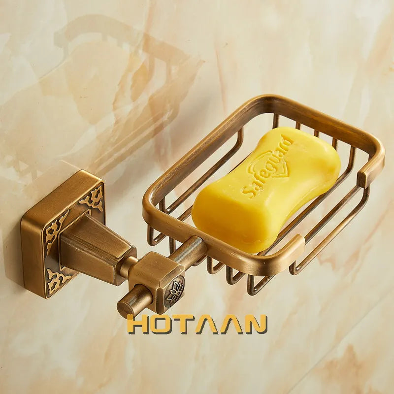 حامل صابون حمام من DecorBites™ مصنوع من النحاس العتيق ومثبت على الحائط