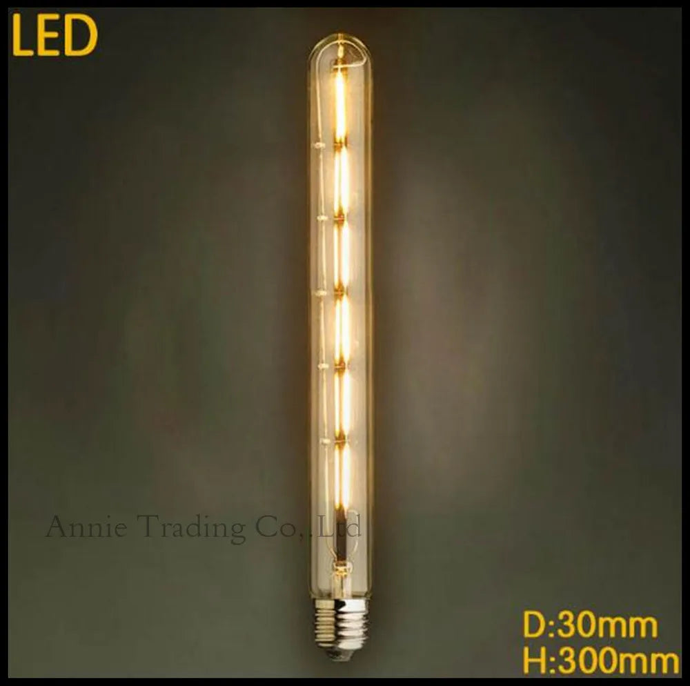 Decorbites™ LED-Filamentlampe E27 T10 T185 T225 T300 Vintage Rohr-Edisonlampe
