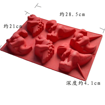 DecorBites™ Dinosaur Silicone Cake Mould for Creative Birthday Cake Decoration