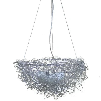 DecorBites™ Bird's Nest Pendant Lights Gold Silver Aluminum Wire Nordic Art E27 Restaurant Bedroom