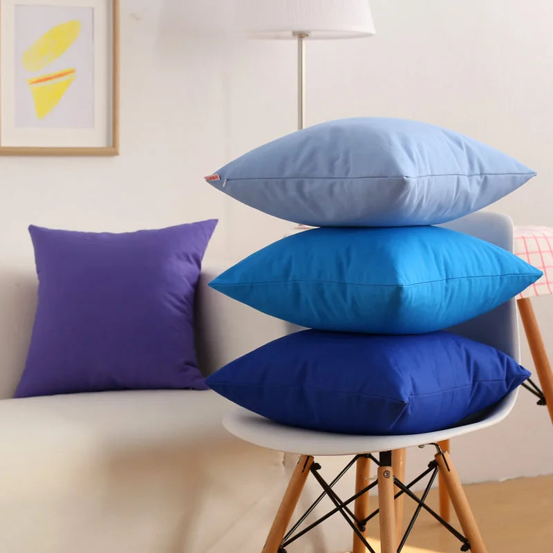 Decorbites™ Jelly Color Leinwand-Kissenbezüge in verschiedenen Größen