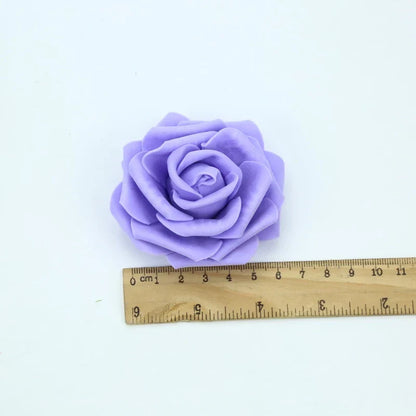 DecorBites™ Foam Roses Flower Wall Home Wedding Decoration Bridal Brooch Handmade Artificial Flowers