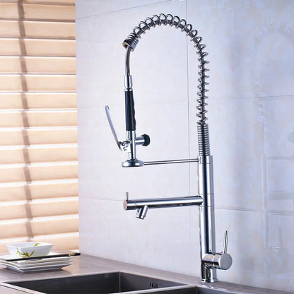 DecorBites™ Black Bronze Kitchen Mixer Faucet with 360 Rotation - Single Handle Sink Tap