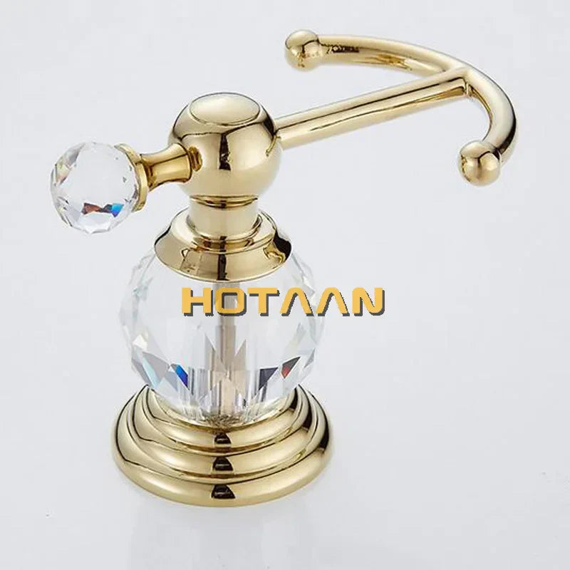 Gold Crystal Robe Hook