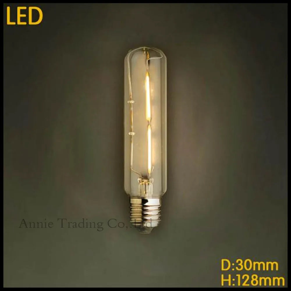 Decorbites™ LED-Filamentlampe E27 T10 T185 T225 T300 Vintage Rohr-Edisonlampe