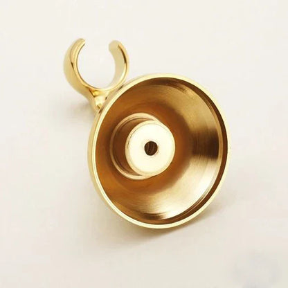 حامل دش محمول من DecorBites™ مصنوع من النحاس العتيق، مع حامل تثبيت دوار - HJ-0517F