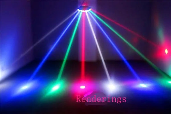 Decorbites™ Acht-Augen-LED-Strahl-Scan-Bühnenlicht: Vier-Strahl-Leiste Disco-Party-Effekt