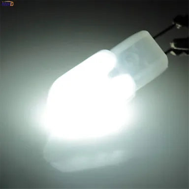 ديكوربايتس™ 10 قطع من مصابيح LED G4 بقوة 2 وات و160 لومن و12 فولت و220 فولت وثريات ثنائية السنون بديلة للهالوجين