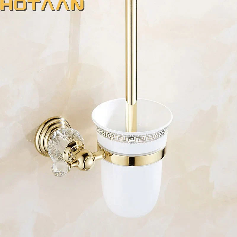 Gold Ceramic Toilet Holder