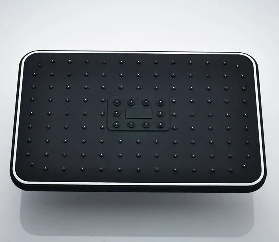 DecorBites™ Black Rainfall Shower Head with Handshower - Over-head Shower Sprayer