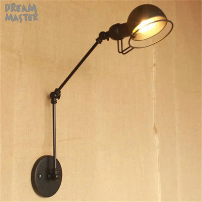 DecorBites™ Iron Swing Arm Wall Sconce Light Fixture Set for Home Bar Retro Lighting