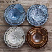 Blue Ceramic Dinner Set