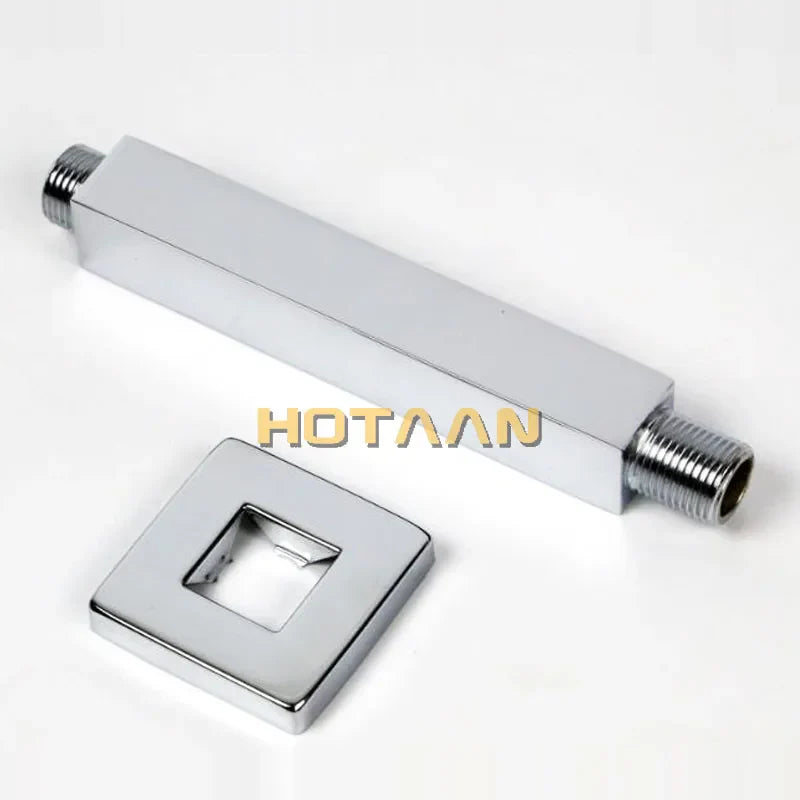 DecorBites™ Brass Chromed Shower Arm 25cm - Bathroom Shower Accessories