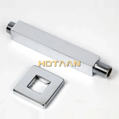 DecorBites™ Brass Chromed Shower Arm 25cm - Bathroom Shower Accessories