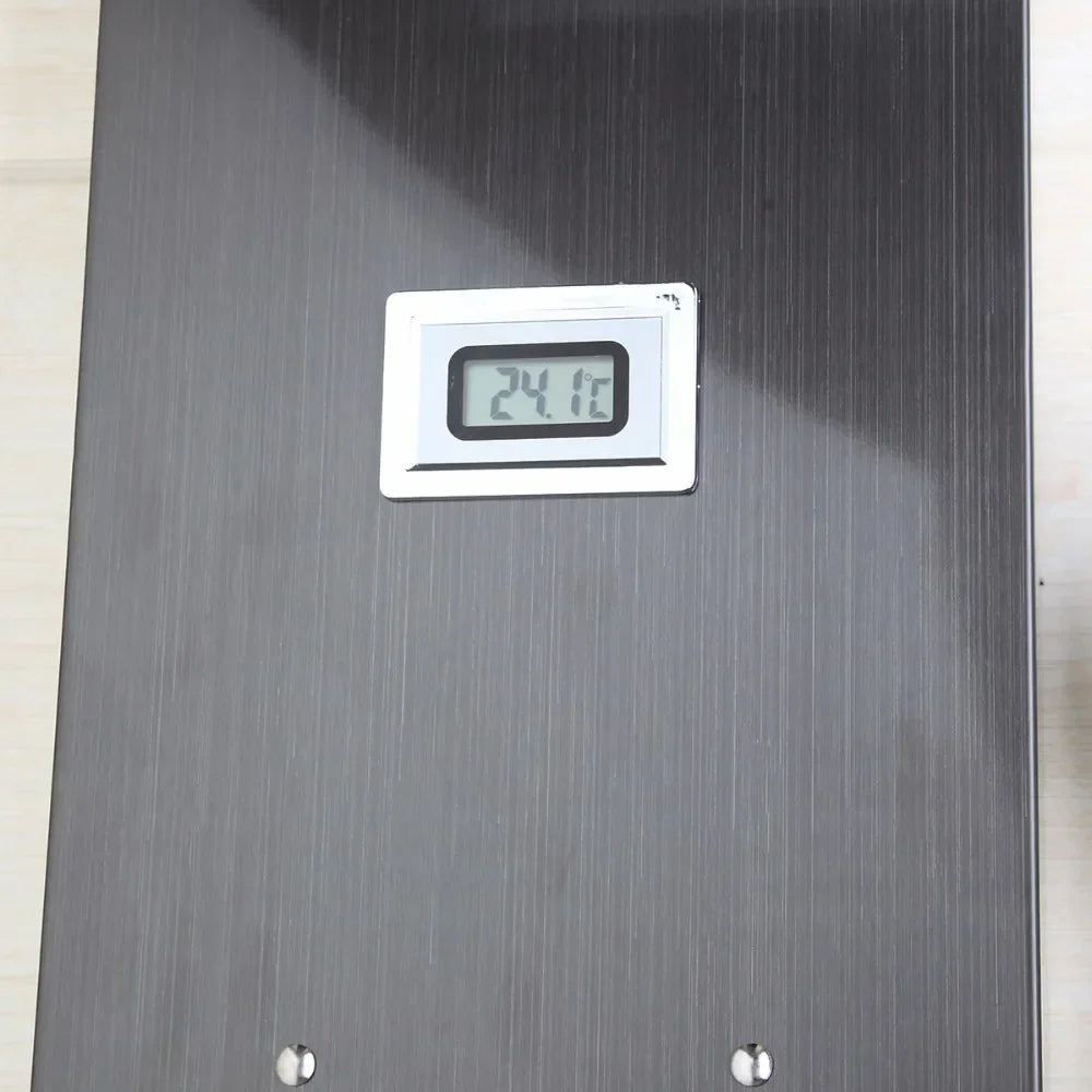 DecorBites™ Dark Nickel Shower Panel with Hand shower, Tub Spout, and Massage System